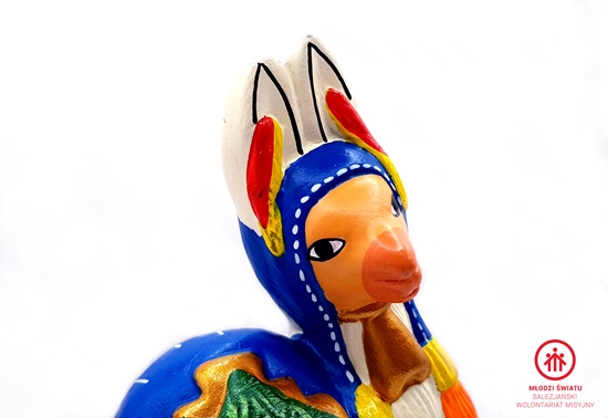 Szopka Bożonarodzeniowa w kształcie lamy,ceramiczna _PERU - obrazek 6