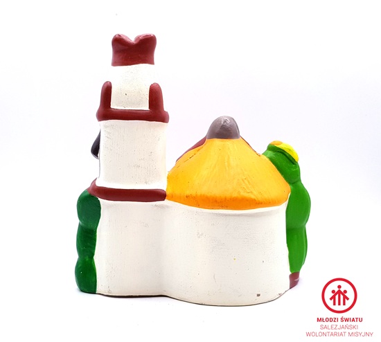 Szopka Bożonarodzeniowa peruwiańska,ceramiczna z domkiem i kaktusem_PERU - obrazek 3