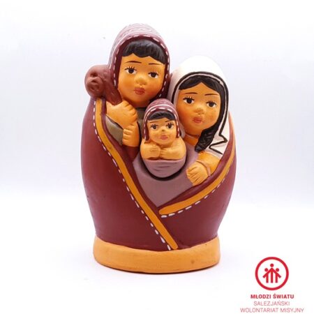 Szopka Bożonarodzeniowa peruwiańska -"Święta Rodzina" w kocyku_PERU
