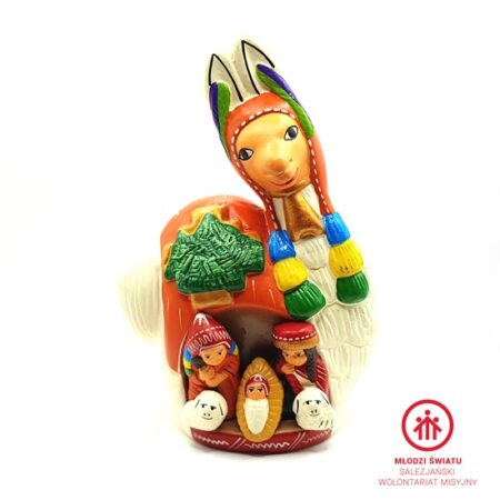 Szopka Bożonarodzeniowa w kształcie lamy,ceramiczna/p/_PERU