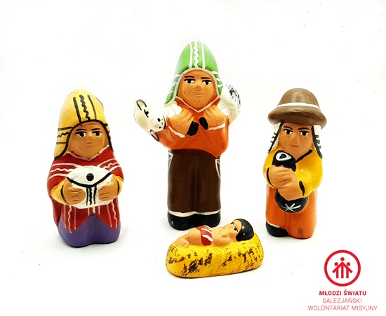 Szopka mini z pastuszkami ,ceramika_PERU - obrazek 5